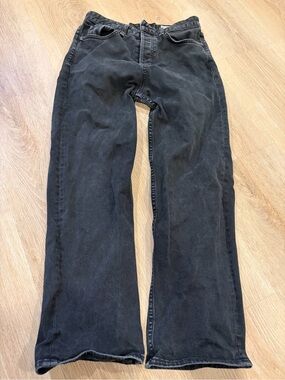 Rag and Bone Black Straight-Leg Jeans